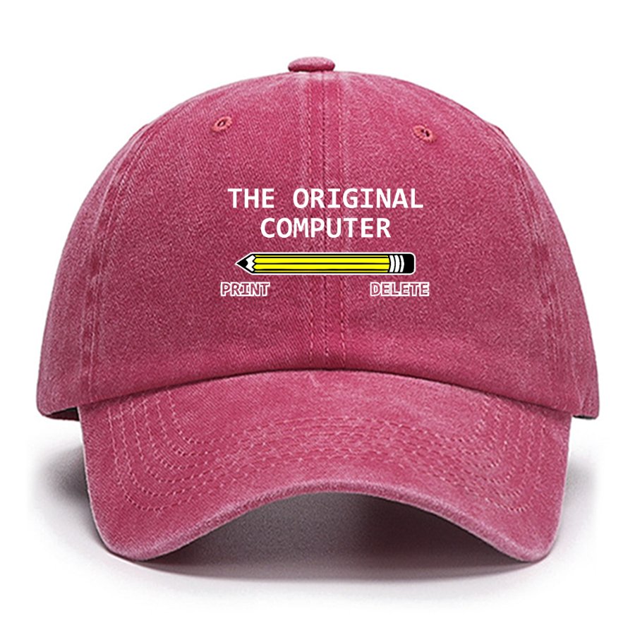 The Original Computer Print Delete Funny Graphic Printing Cotton Hat