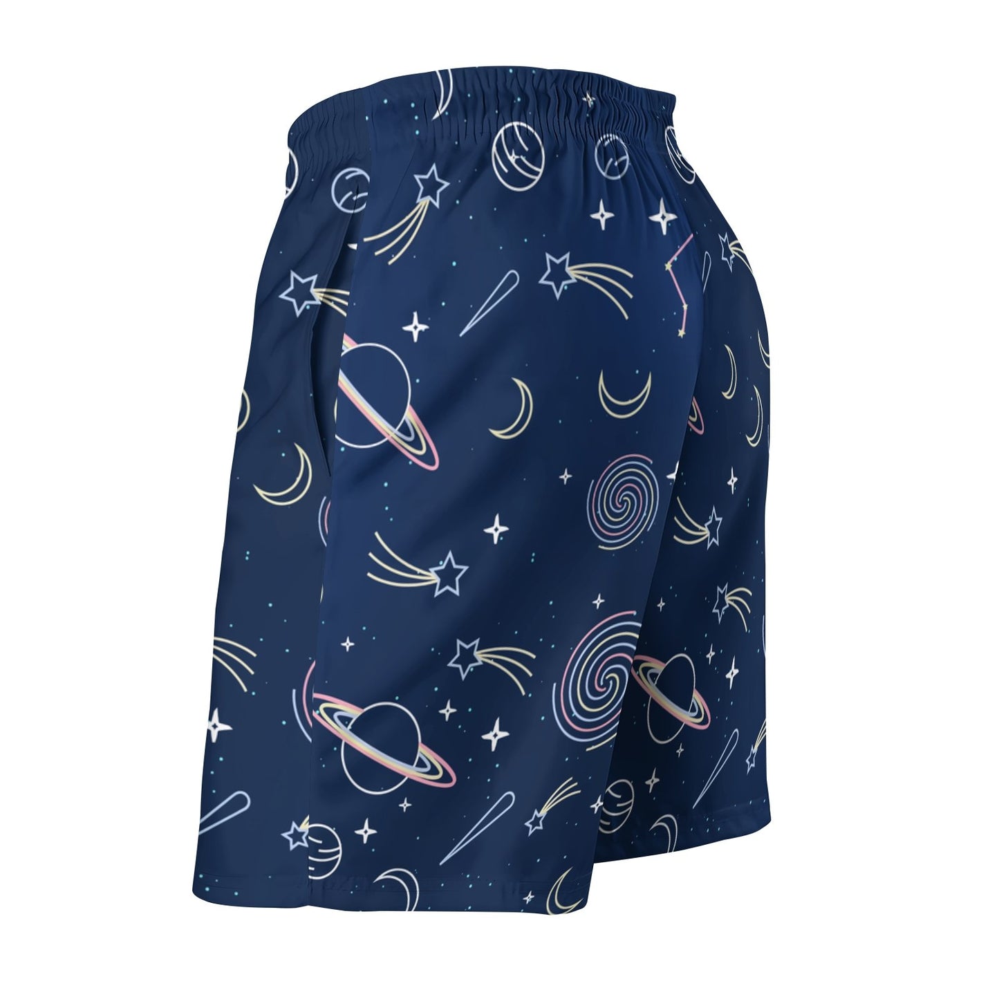 Space Planet Stick Figure Geek Shorts