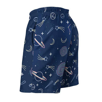 Space Planet Stick Figure Geek Shorts