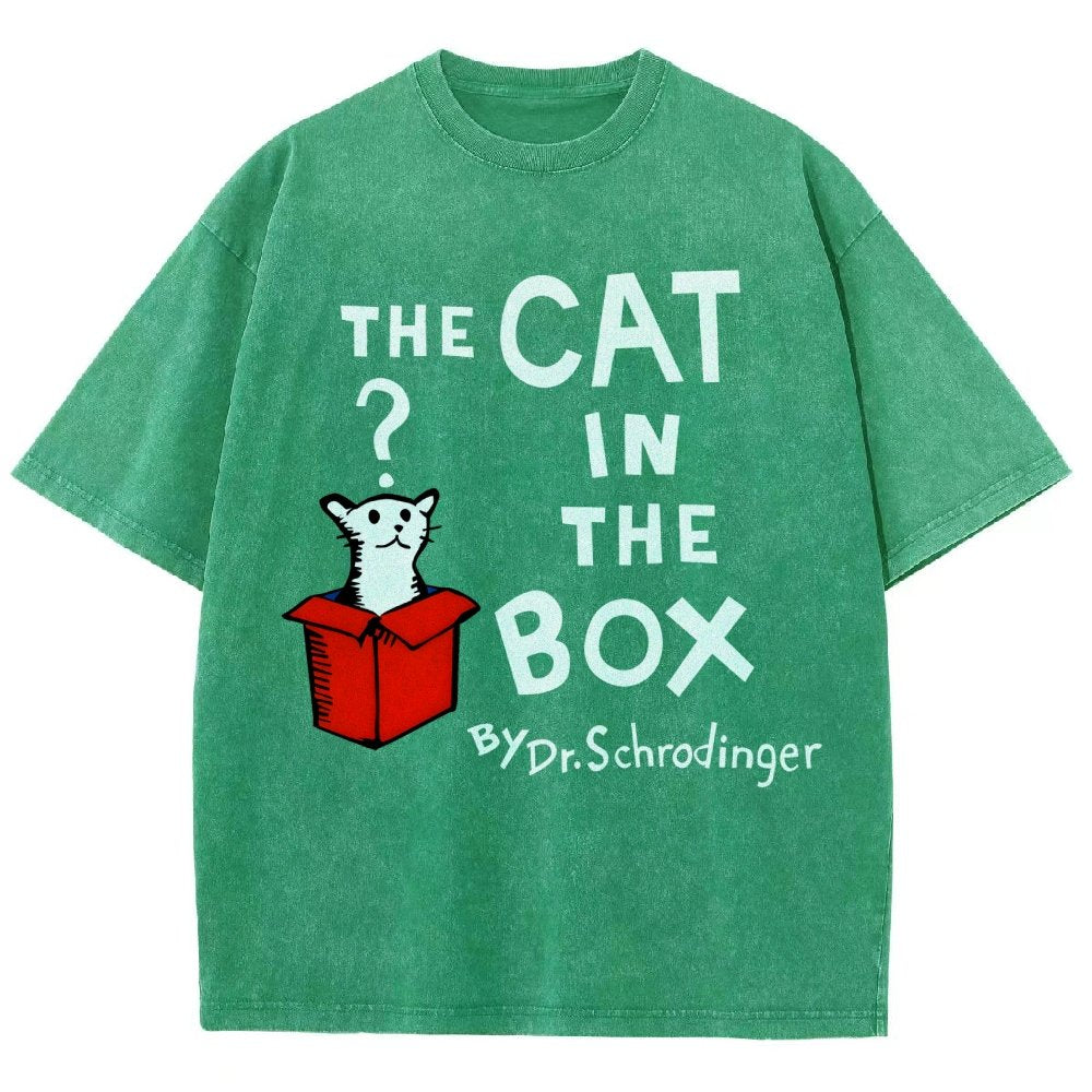 The Cat in the Box Vintage Distressed T-shirt