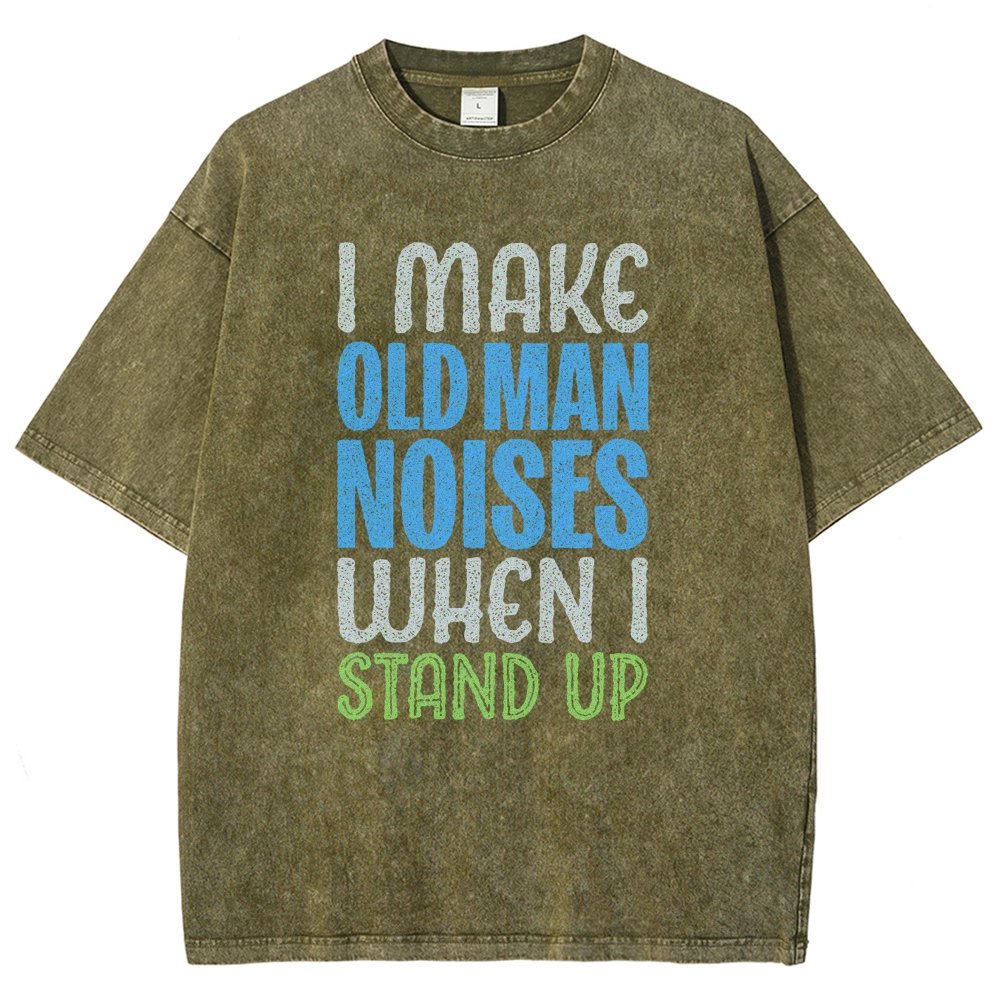 Old Man Noises Vintage Distressed T-shirt