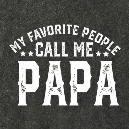 My Favorite People Call Me Papa Cotton Hat, Dad Gift