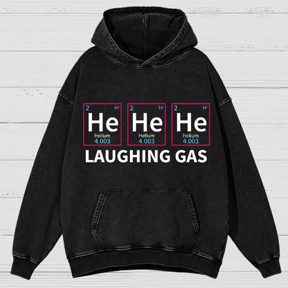 Laughing Gas Periodic Table of Elements Vintage Distressed Hoodie