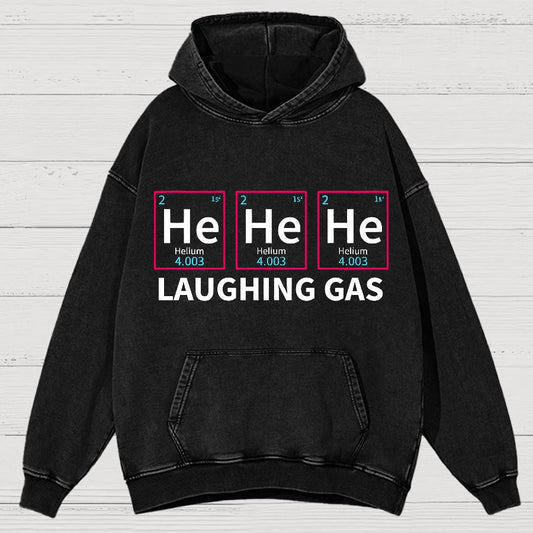 Laughing Gas Periodic Table of Elements Vintage Distressed Hoodie