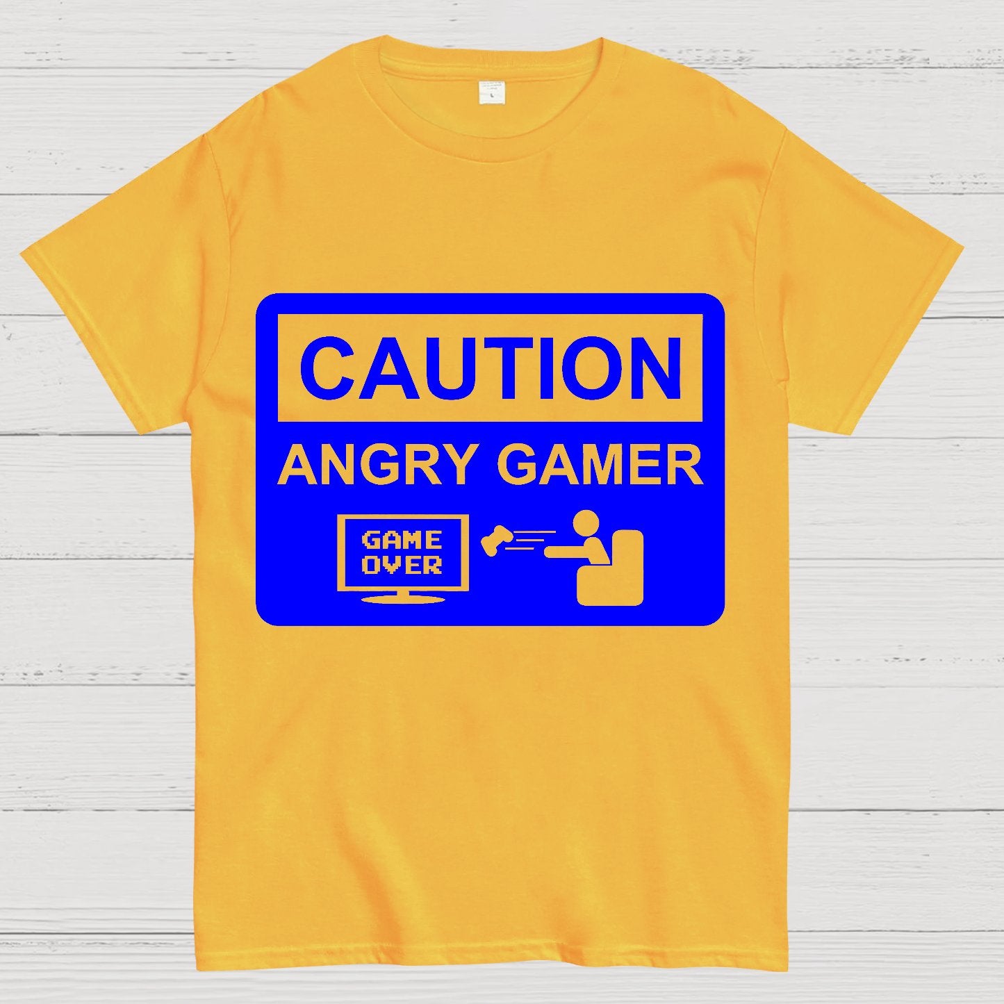 CAUTION ANGRY GAMER Geek T-Shirt