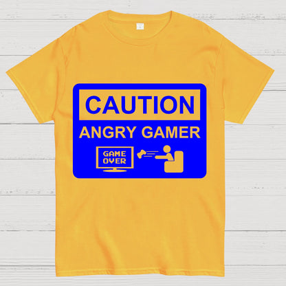 CAUTION ANGRY GAMER Geek T-Shirt