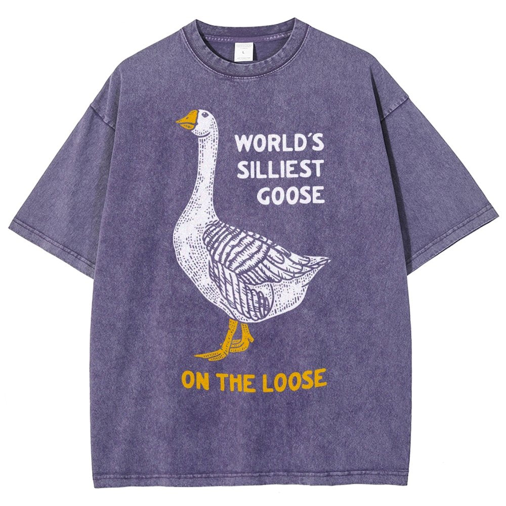 World's Silliest Goose Vintage Distressed T-shirt