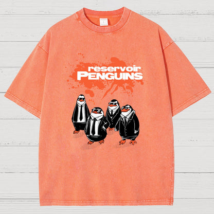 Reservoir Penguins Geeky Vintage Distressed T-shirt