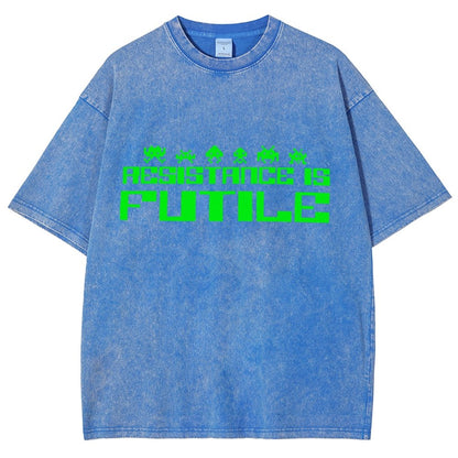 Resistance is Futile Vintage Distressed T-shirt
