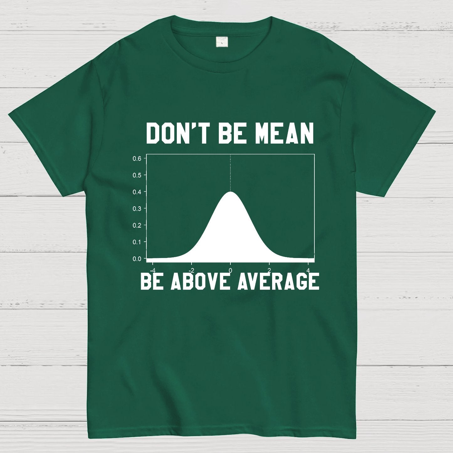 Nerdy Don't Be Mean Be Above Average Science Geek T-Shirt