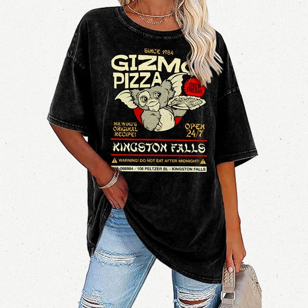 Gizmo's Pizza Pi Day Nerd Vintage Distressed T-shirt