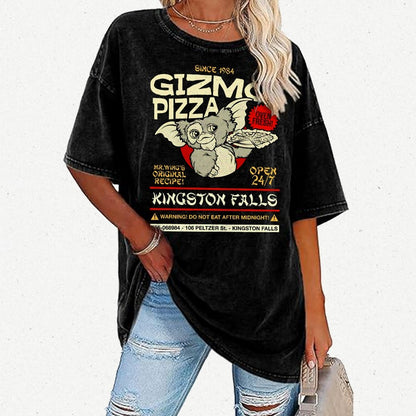 Gizmo's Pizza Pi Day Nerd Vintage Distressed T-shirt