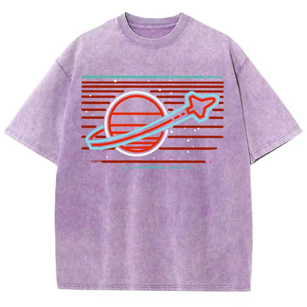 Retro Space Launch Vintage Distressed T-shirt