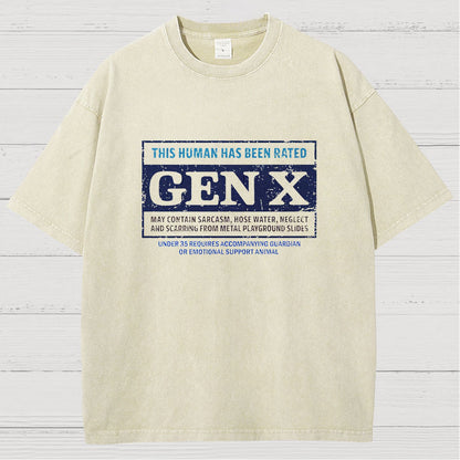 RATED GEN X Vintage Distressed T-shirt