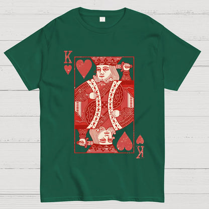 King of Hearts Valentine Shirt Matching Couple Gift Geek T-Shirt