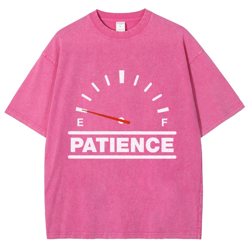 Funny Patience Vintage Distressed T-shirt