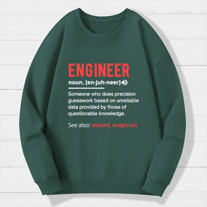 Engineer Definition Geek Cotton Sweatshirt
