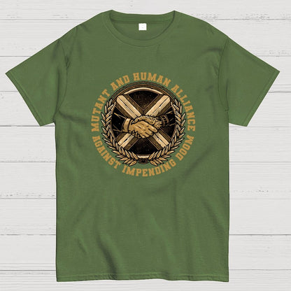 Mutant and Human Alliance Geek T-Shirt