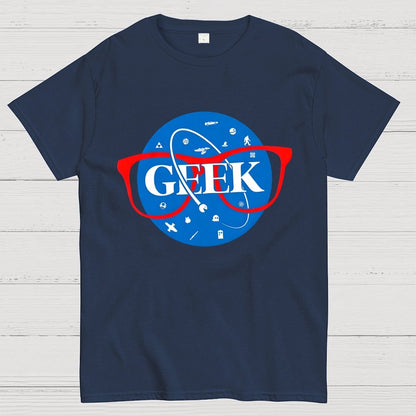 Nerdy Space Patch Geek T-Shirt