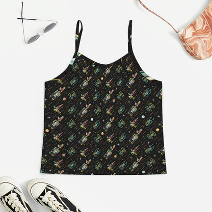 Flver Women's Geek Suspender Cami Set