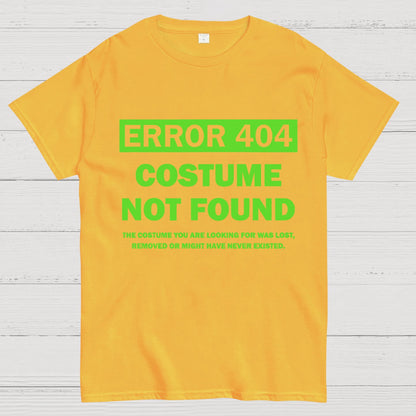 Error 404 Costume Not Found Nerdy T-Shirt