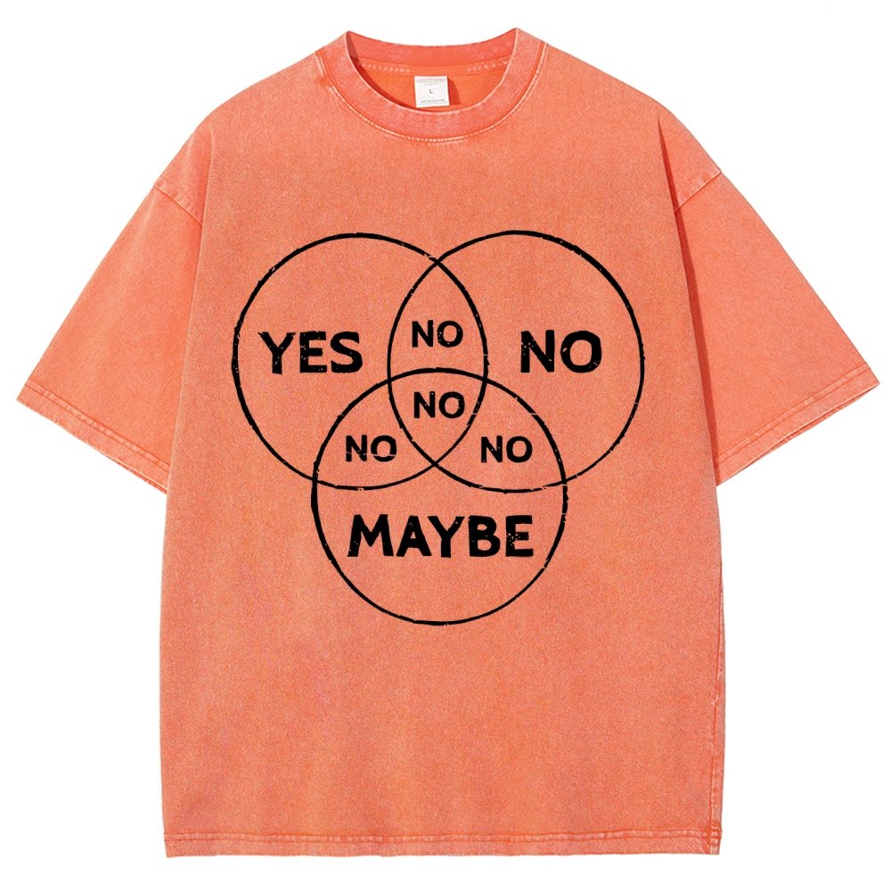 Venn In Doubt, say no. Vintage Distressed T-shirt