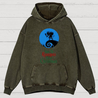 Krampus Vintage Distressed Hoodie