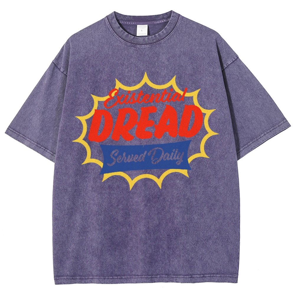 Existential Dread Vintage Distressed T-shirt