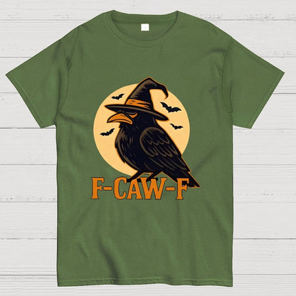 Funny F-Caw-F Halloween Raven Unisex Geek T-Shirt