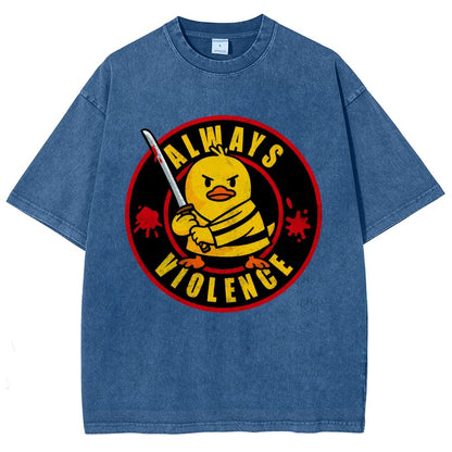Always Violence Vintage Distressed T-shirt