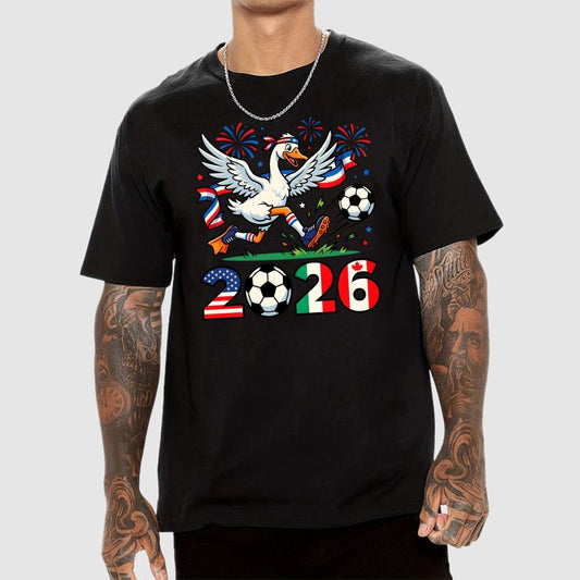2026 World Cup Funny 2026 Soccer Goose Geek T-Shirt