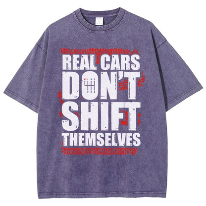 Manual Transmission Gearhead Vintage Distressed T-shirt