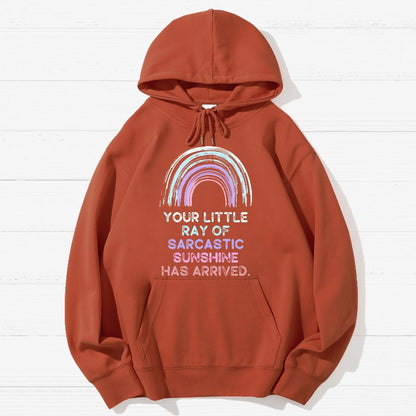 Your Little Ray of Sarcastic Sunshine Has Arrived  Geek Cotton Hoodie