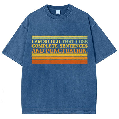Complete Sentences and Punctuation Vintage Distressed T-shirt