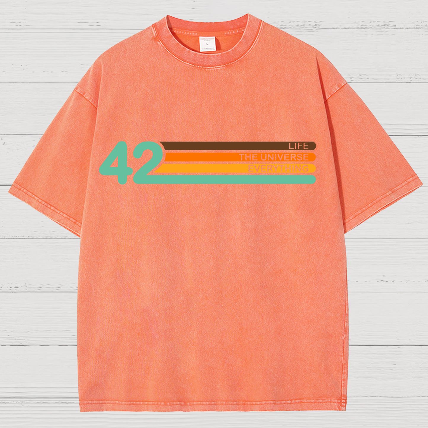 42  Life The Universe And Everything Vintage Distressed T-shirt