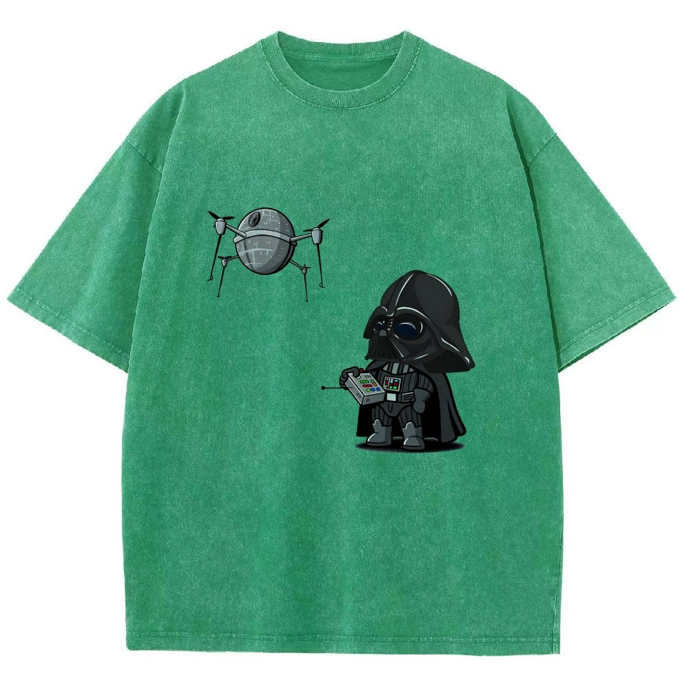 The adorable dark lord plays with a drone Vintage Distressed T-shirt