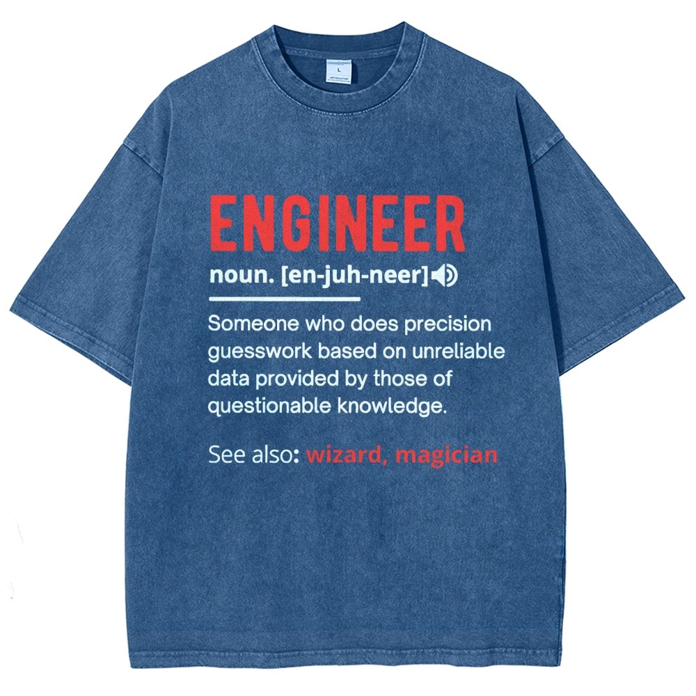 Engineer Definition Vintage Distressed T-shirt
