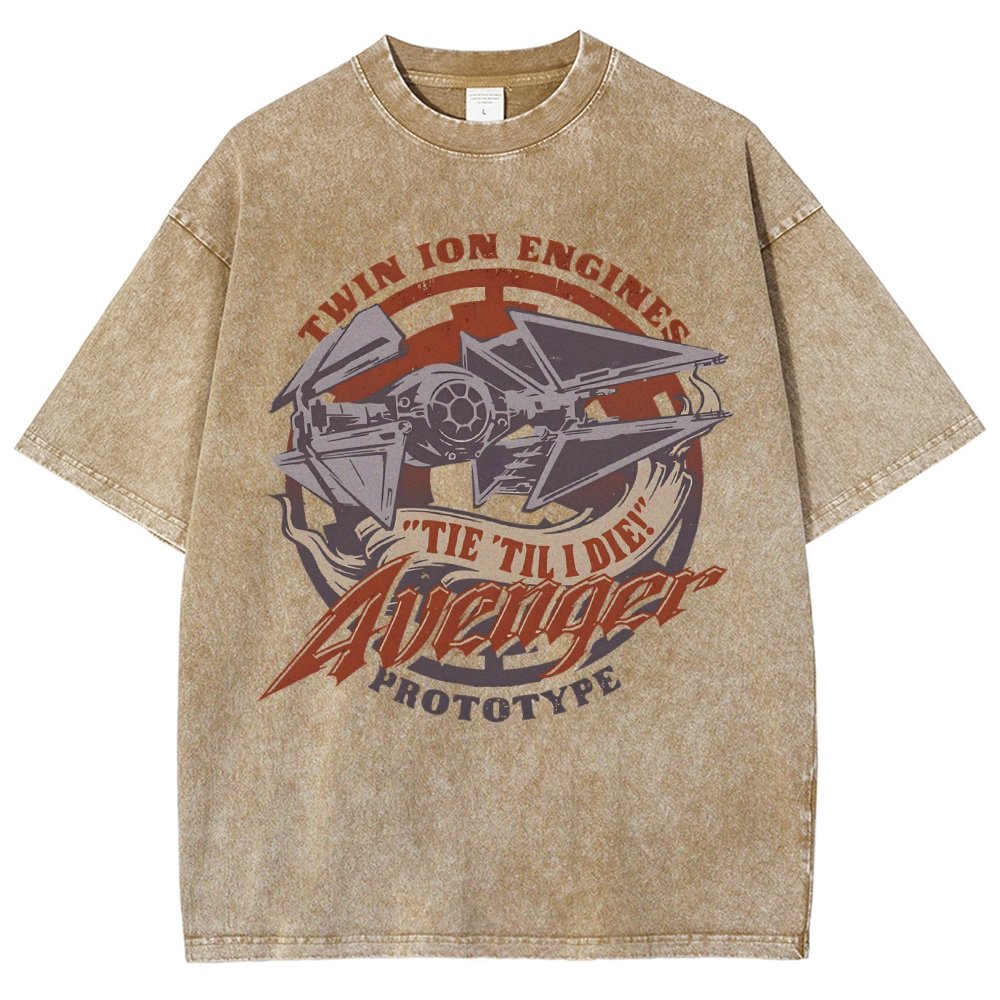 WING 'Til I Die! Vintage Distressed T-shirt