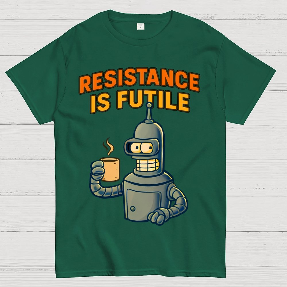 Rebellion Coffee Is Futile Geek T-Shirt