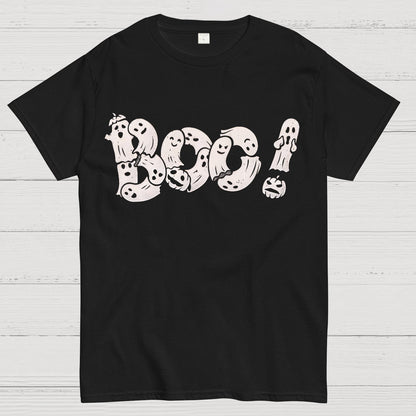 Boo - Funny Cute Ghost Typography Geek T-Shirt