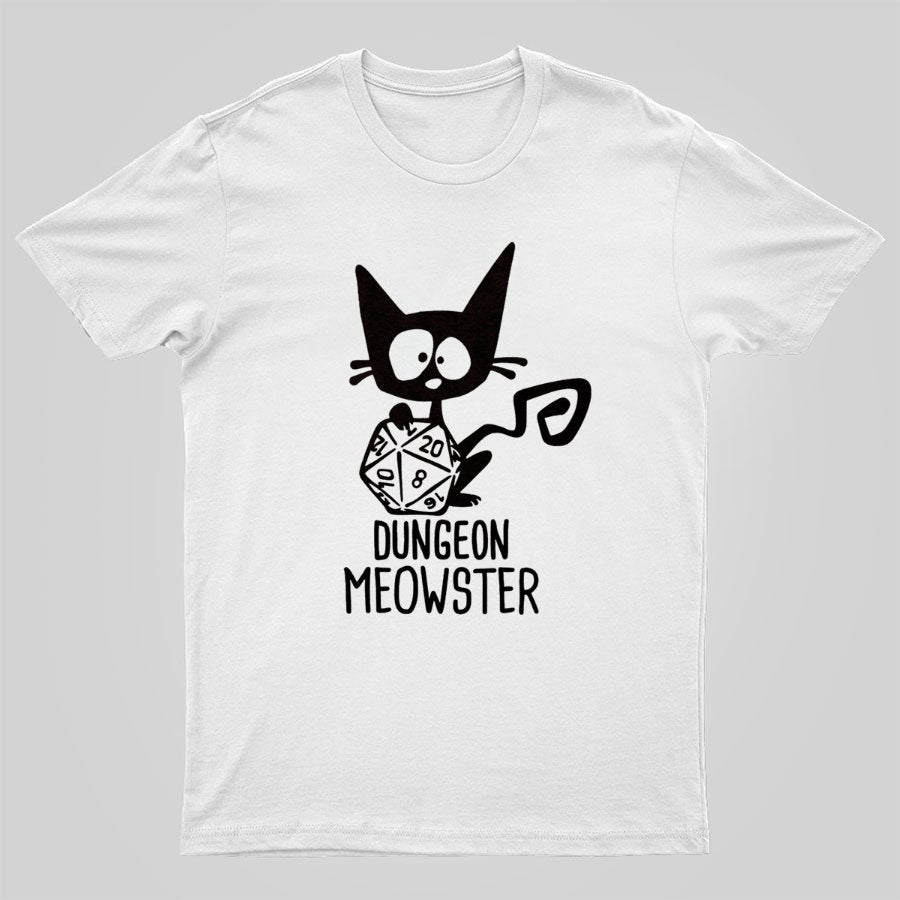 Dungeon Meowster Funny Unisex Gamer T-Shirt