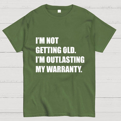 Funny Old Guy Outlasting My Warranty Geek T-Shirt