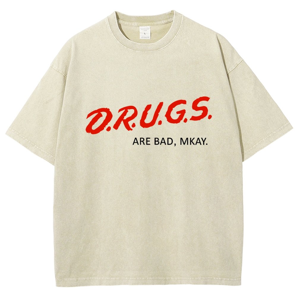 Drugs are Bad Vintage Distressed T-shirt