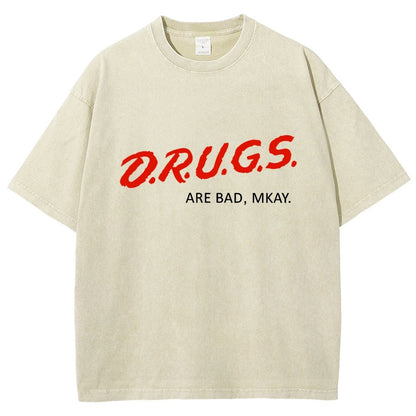 Drugs are Bad Vintage Distressed T-shirt