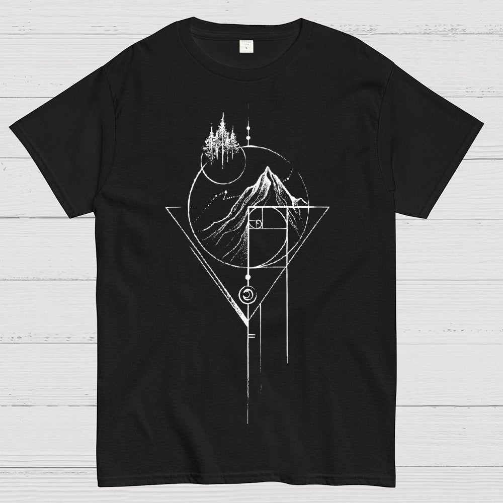 White Fibonacci Unisex Geek T-Shirt