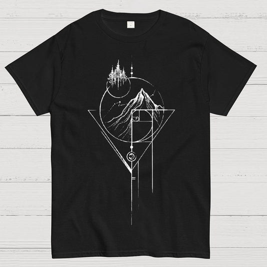 White Fibonacci Unisex Geek T-Shirt