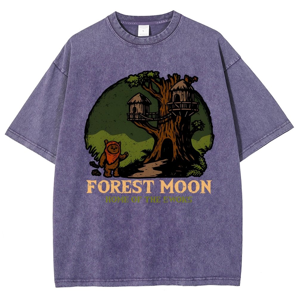Woodland Moon Home Vintage Distressed T-shirt