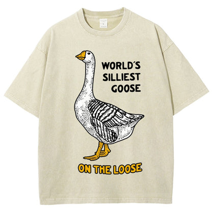 World's Silliest Goose Vintage Distressed T-shirt