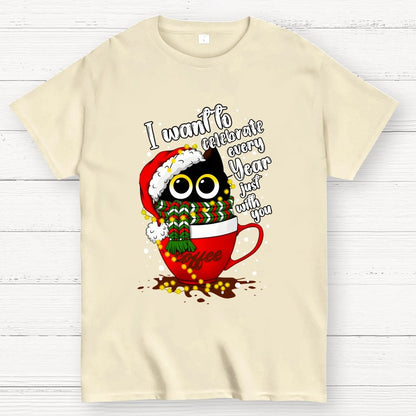 Christmas Cat Geek T-Shirt