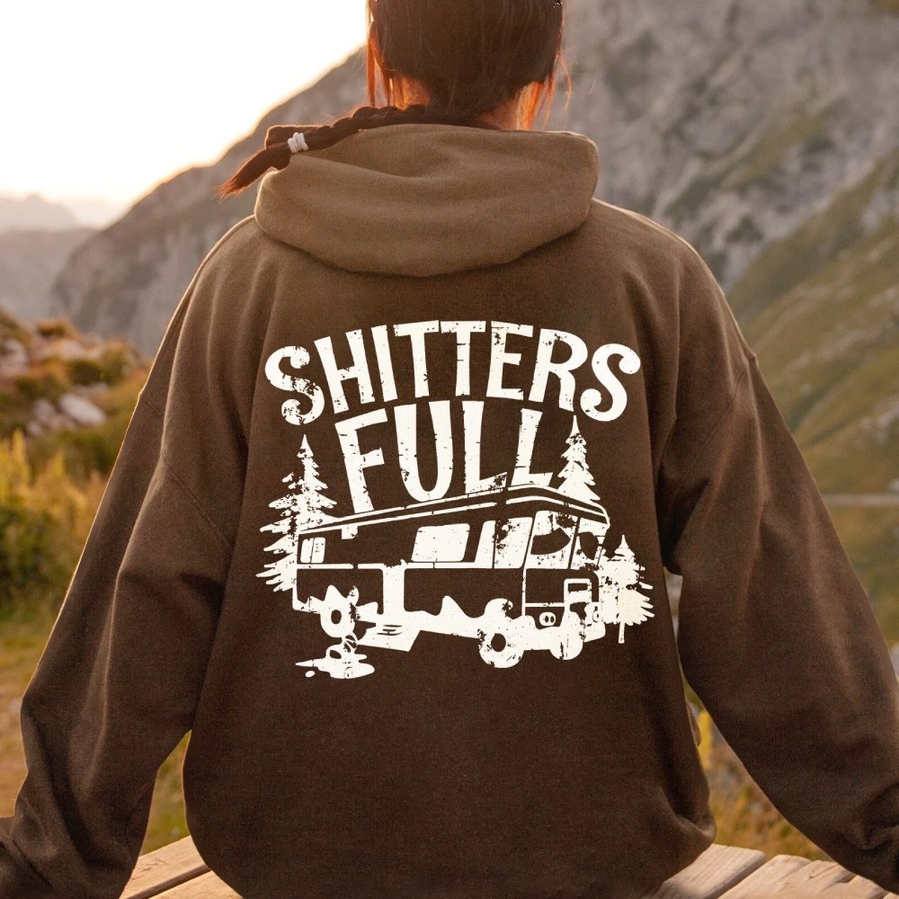 Shitters Full Printed Back Unisex Cotton Hoodie